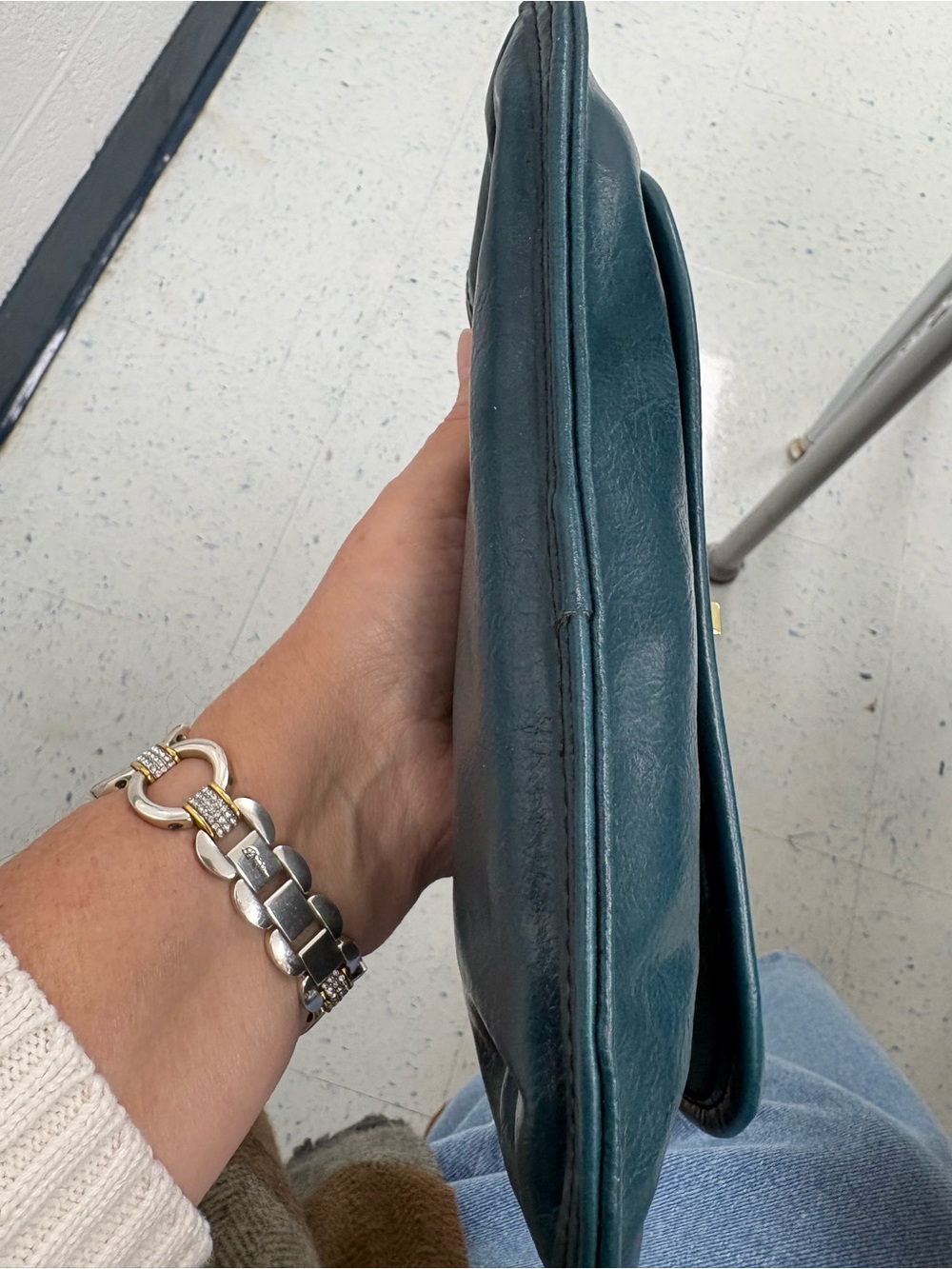 RELIC Teal Green Convertible Crossbody Clutch Wallet Purse - Picture 11 of 12